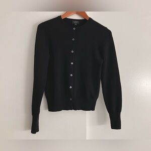 Black J. Crew Cashmere Cardigan